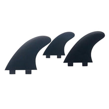 Load image into Gallery viewer, FCS Base Jet Black Tri Fin Set (Black) - KS Boardriders Surf Shop
