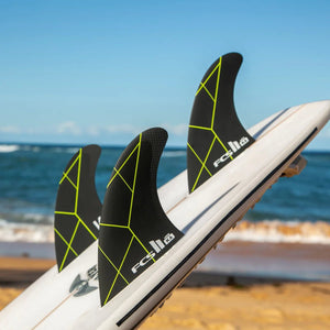 FCS II Kolohe Andino Performance Core Black/Acid Tri Fins - KS Boardriders Surf Shop