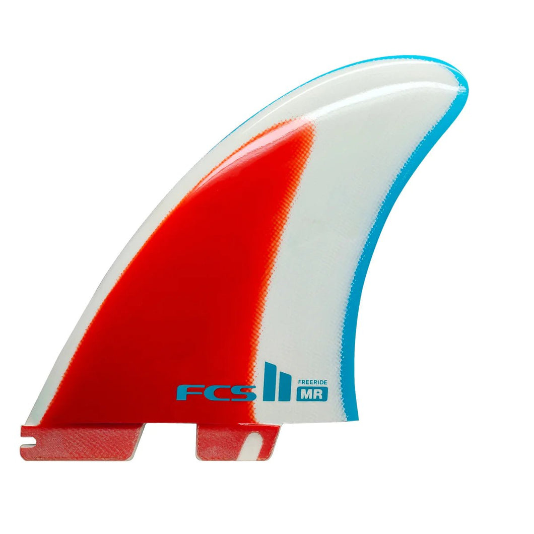 FCS II Mark Richards Freeride Performance Glass Twin Fins (Blue/Red/White) - KS Boardriders Surf Shop