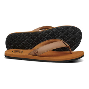 Foamlife Seales Mens Flip Flops (Tan) - KS Boardriders Surf Shop