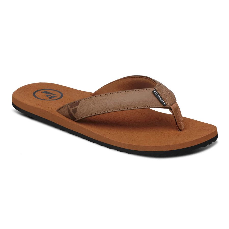 Foamlife Seales Mens Flip Flops (Tan) - KS Boardriders Surf Shop