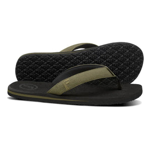 Foamlife Sully Mens Flip Flops (Black) - KS Boardriders Surf Shop