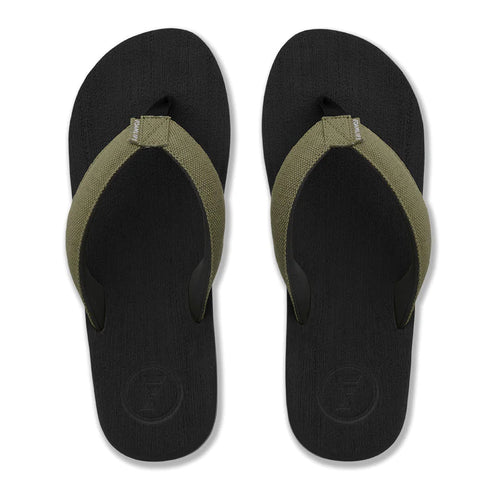 Foamlife Sully Mens Flip Flops (Black) - KS Boardriders Surf Shop