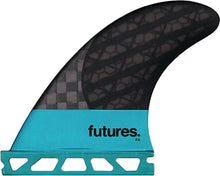 Load image into Gallery viewer, Futures F4 Blackstix 30 Thruster Fin (Turquoise/Carbon) - KS Boardriders Surf Shop