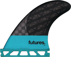 Futures F4 Blackstix 30 Thruster Fin (Turquoise/Carbon) - KS Boardriders Surf Shop