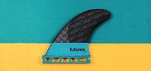 Load image into Gallery viewer, Futures F4 Blackstix 30 Thruster Fin (Turquoise/Carbon) - KS Boardriders Surf Shop