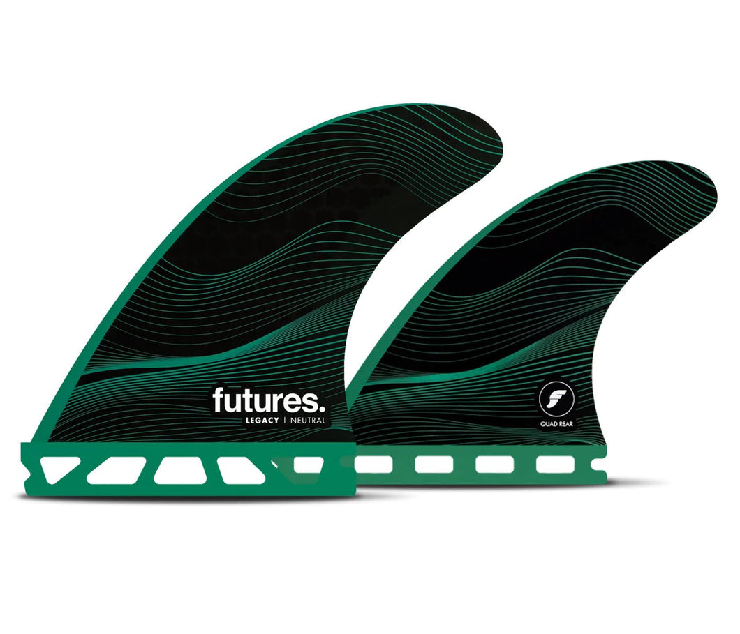 Futures F6 HC Quad Fins (Green) - KS Boardriders Surf Shop