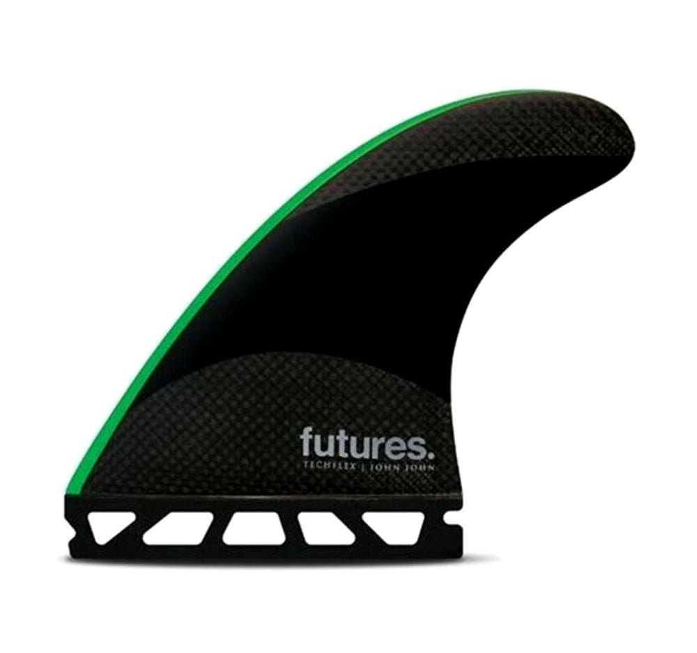 Futures John John Techflex Thruster (Black Neon Green) Medium - KS Boardriders Surf Shop