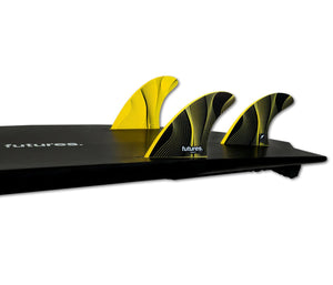 Futures P6 HC Thurster Medium Tri Fin (Yellow) - KS Boardriders Surf Shop