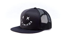 Load image into Gallery viewer, Gwapitos Smiley Net Cap – White on Black - KS Boardriders Surf Shop