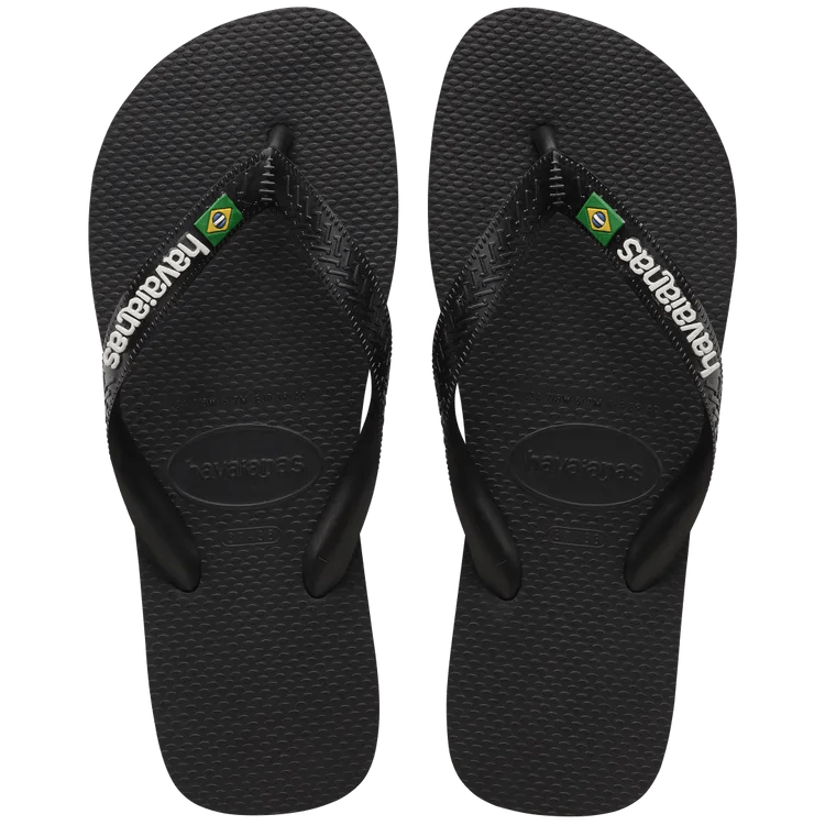 Havaianas Unisex Brazil Logo (Black) - KS Boardriders Surf Shop