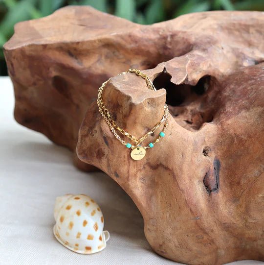 Isla PH Isla Vida 2-Layer Turquoise Beads Bracelet - KS Boardriders Surf Shop