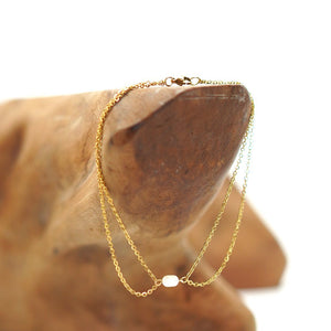 Isla PH JOIE Mini Baroque Pearl Double Chain Anklet - KS Boardriders | Philippines Online Branded Clothes & Surf Shop