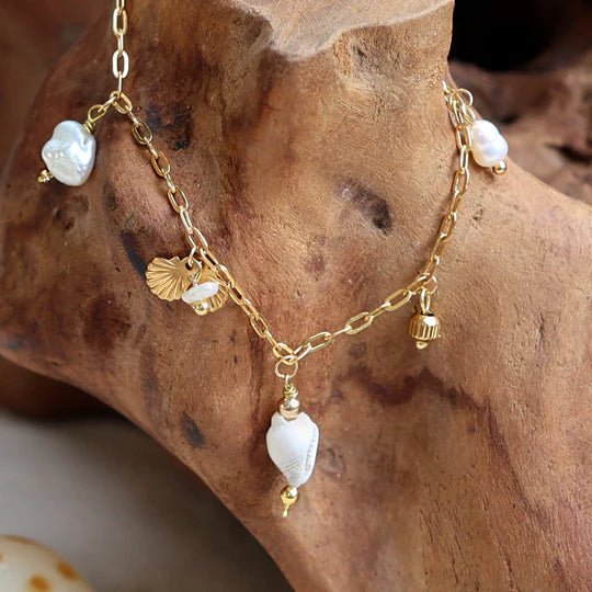 Isla PH Kuu Mixed Pearls & Mini Cone Shells Bracelet - KS Boardriders Surf Shop