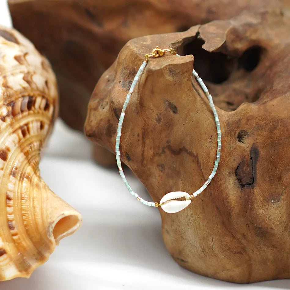 Isla PH Puka & Japanese Beads Bracelet (Seafoam) - KS Boardriders Surf Shop