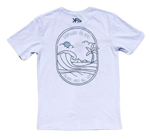 KS Island Vibes Mens Tee (White) - KS Boardriders Surf Shop