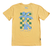 Load image into Gallery viewer, KS Life is Good Mens Tee (Sand Yellow) - KS Boardriders Surf Shop
