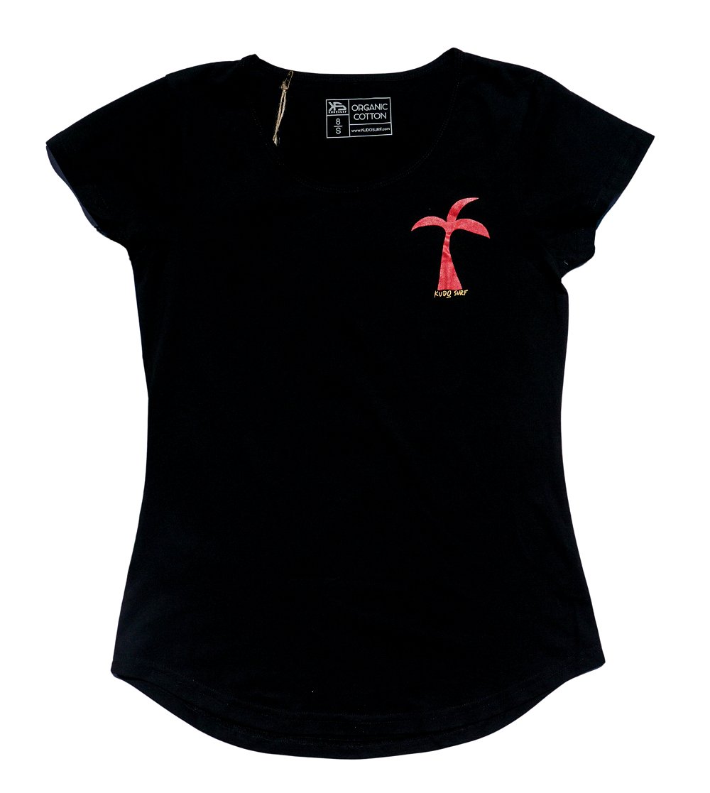 KS Life is Good Womens Tee (Black) - KS Boardriders Surf Shop