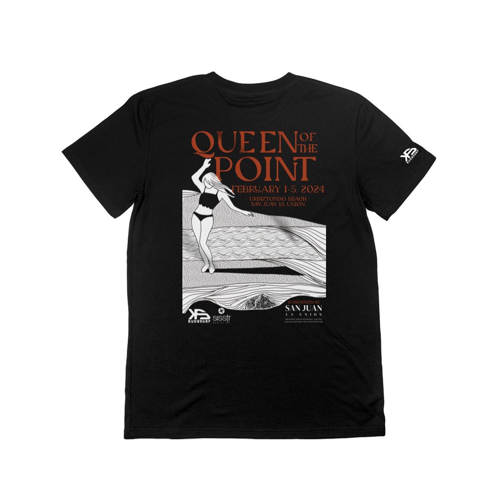 KS Queen of The Point Tee (Black) - KS Boardriders Surf Shop