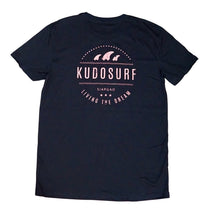 Load image into Gallery viewer, KS Retro Living the Dream w/ Fins Kids Tee (Organic Black) - KS Boardriders Surf Shop