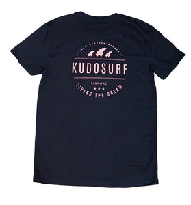 KS Retro Living the Dream w/ Fins Kids Tee (Organic Black) - KS Boardriders Surf Shop