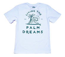 Load image into Gallery viewer, KS Siargao Palm Dreams Men&#39;s Tee (White) - KS Boardriders Surf Shop