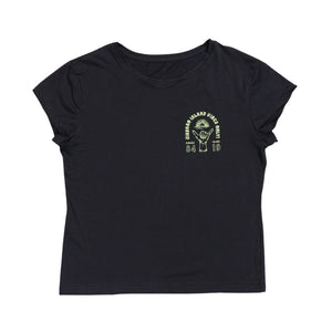 KS Siargao Vibes Only Womens Tee (Charcoal) - KS Boardriders Surf Shop