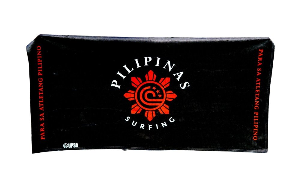 KS UPSA Pilipinas Surfing Pride Towel (Black) - KS Boardriders Surf Shop