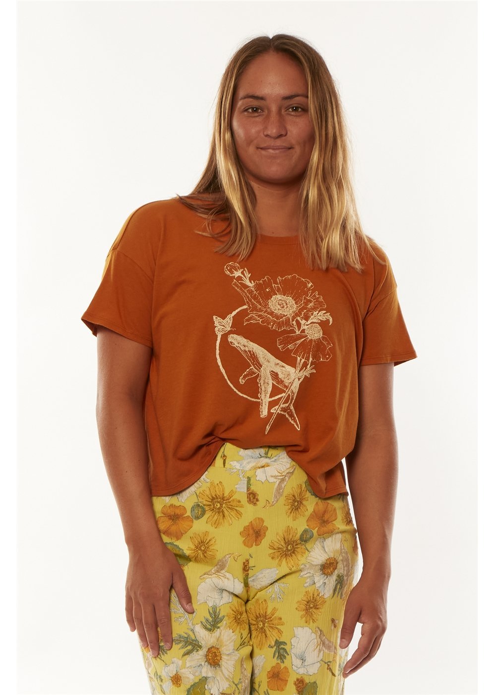 Matilija Poppy Ss Crop Tee - KS Boardriders Surf Shop