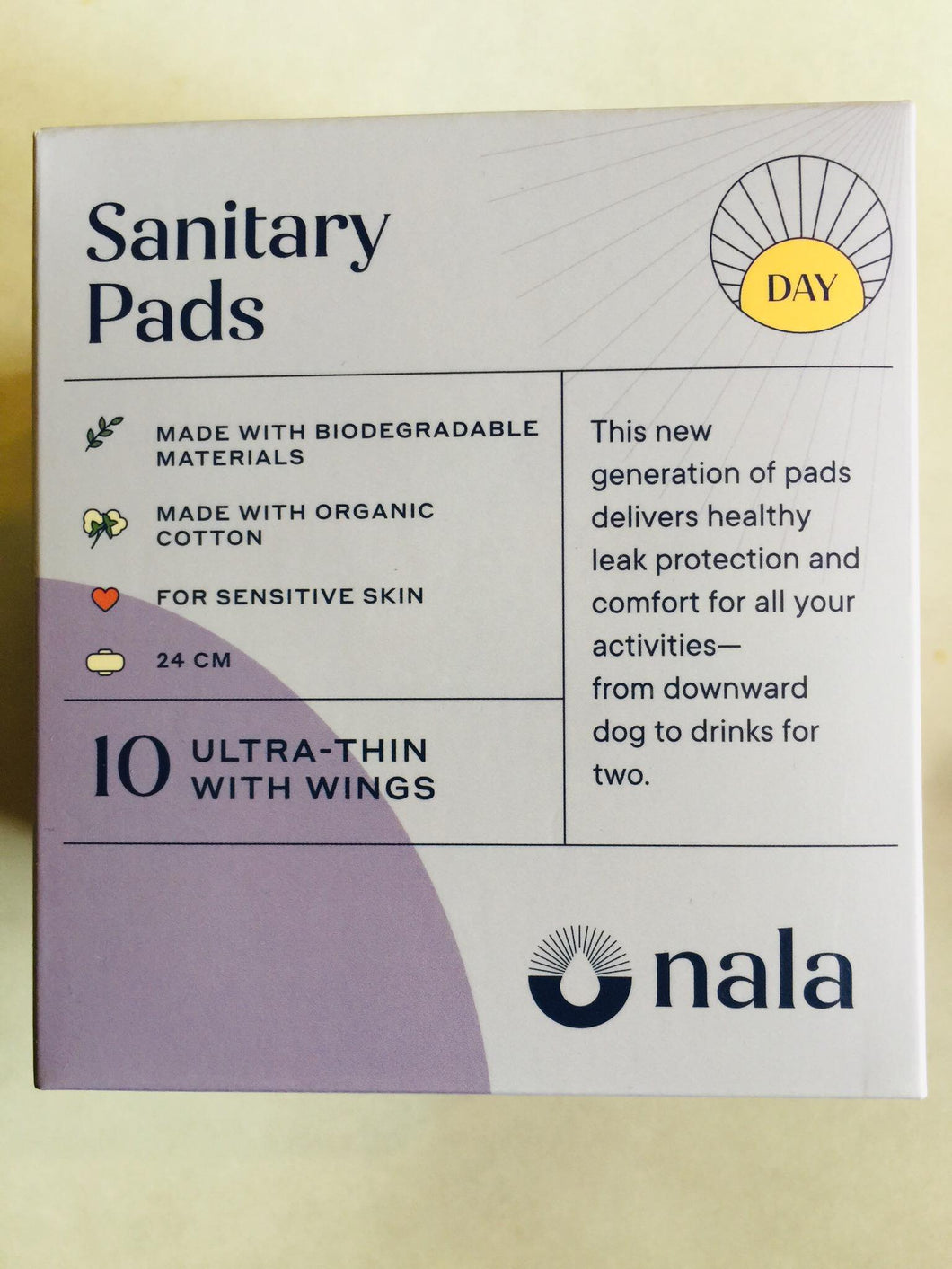 Nala Biodegradable Sanitary Pads Day (1 Piece) - KS Boardriders Surf Shop