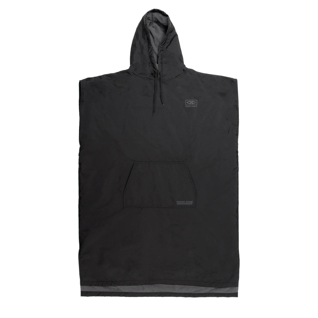 Ocean and Earth Waterproof Poncho (Black) - KS Boardriders Surf Shop