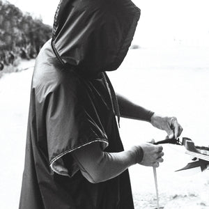 Ocean and Earth Waterproof Poncho (Black) - KS Boardriders Surf Shop