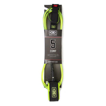 Load image into Gallery viewer, Ocean &amp; Earth 5ft Comp Moulded Leash (Lime) - KS Boardriders Surf Shop