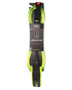 Ocean & Earth 9ft Longboard Regular Knee Moulded Leash Green - KS Boardriders Surf Shop