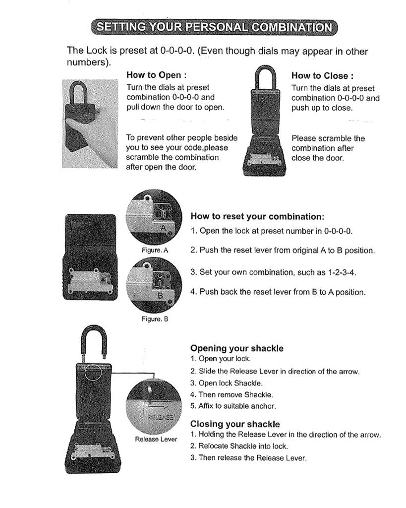 Ocean & Earth Key Vault Lock - KS Boardriders Surf Shop