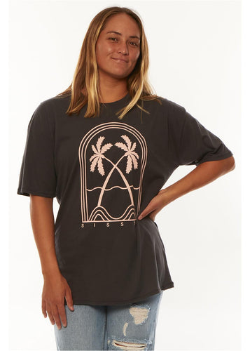 Palm Ss Boyfirend Tee - KS Boardriders Surf Shop