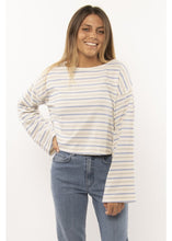 Load image into Gallery viewer, Sisstr Camillo Longsleeve Knit Top (Breaker Blue) - KS Boardriders Surf Shop