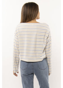 Sisstr Camillo Longsleeve Knit Top (Breaker Blue) - KS Boardriders Surf Shop