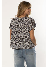 Load image into Gallery viewer, Sisstr Electric Love SS Woven Top (Starlight) - KS Boardriders Surf Shop