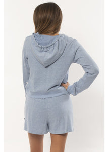 Sisstr Journey Longsleeve Knit Fleece (Breaker Blue) - KS Boardriders Surf Shop