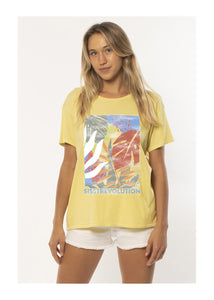 Sisstr Jungle Organic Shortsleeve Knit Tee (Pina) - KS Boardriders Surf Shop