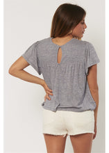 Load image into Gallery viewer, Sisstr Kinsley Shortsleeve Knit Top (Dark Harbor) - KS Boardriders Surf Shop
