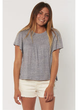 Load image into Gallery viewer, Sisstr Kinsley Shortsleeve Knit Top (Dark Harbor) - KS Boardriders Surf Shop