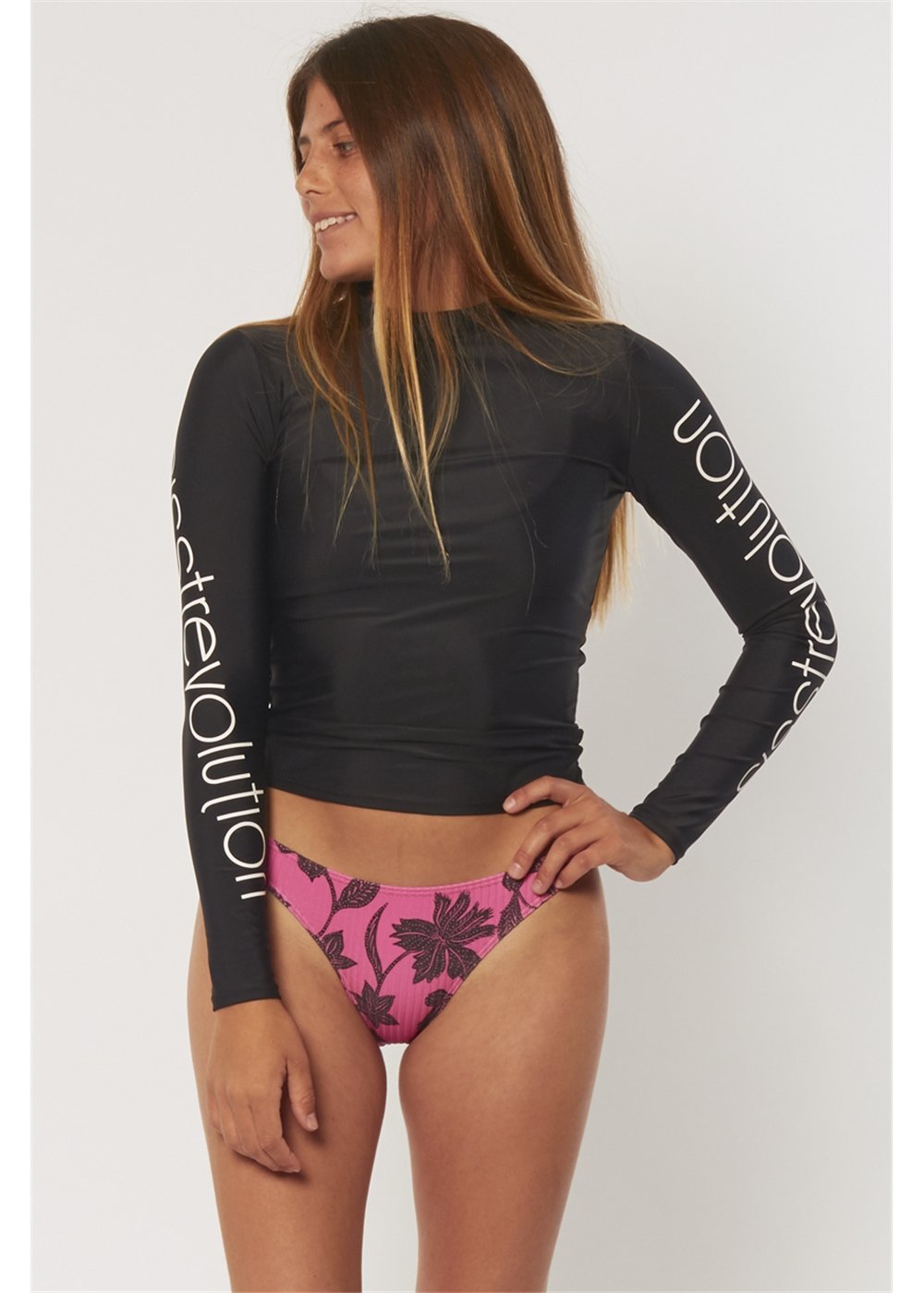 Sisstr Solid Tides Rasshguard (Black) - KS Boardriders Surf Shop