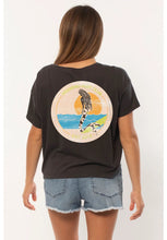 Load image into Gallery viewer, Sisstr Weekend Organic SS Knit Tee (Charcoal) - KS Boardriders Surf Shop