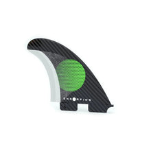 Load image into Gallery viewer, Slater Design KS1 3 Fin Small 2 Tab (Black/Green) - KS Boardriders Surf Shop