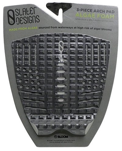 Slater Designs 3 Piece Arch Traction Pad - Black/Grey - KS Boardriders | Philippines Online Branded Clothes & Surf Shop