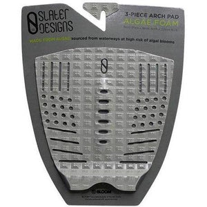 Slater Designs 3 Piece Arch Traction Pad (Grey/Black) - KS Boardriders Surf Shop