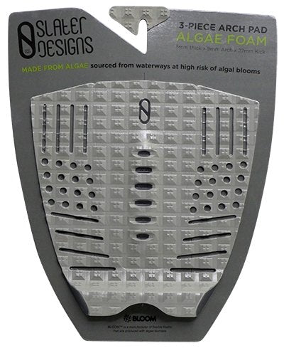 Slater Designs 3 Piece Arch Traction Pad - Grey/Black - KS Boardriders | Philippines Online Branded Clothes & Surf Shop