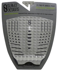Slater Designs 3 Piece Arch Traction Pad - Grey/Black - KS Boardriders | Philippines Online Branded Clothes & Surf Shop
